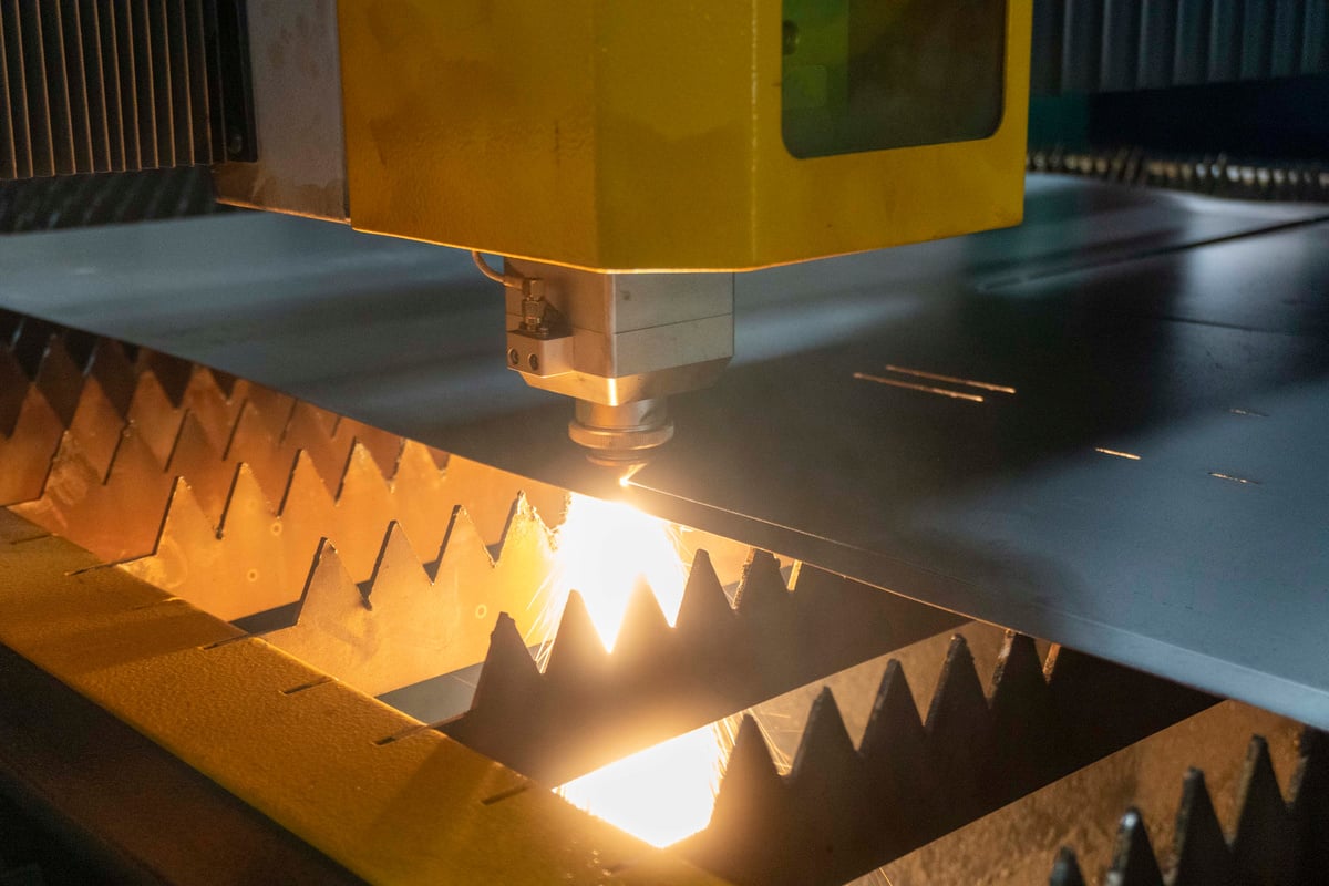 cnc laser cutting. spark
